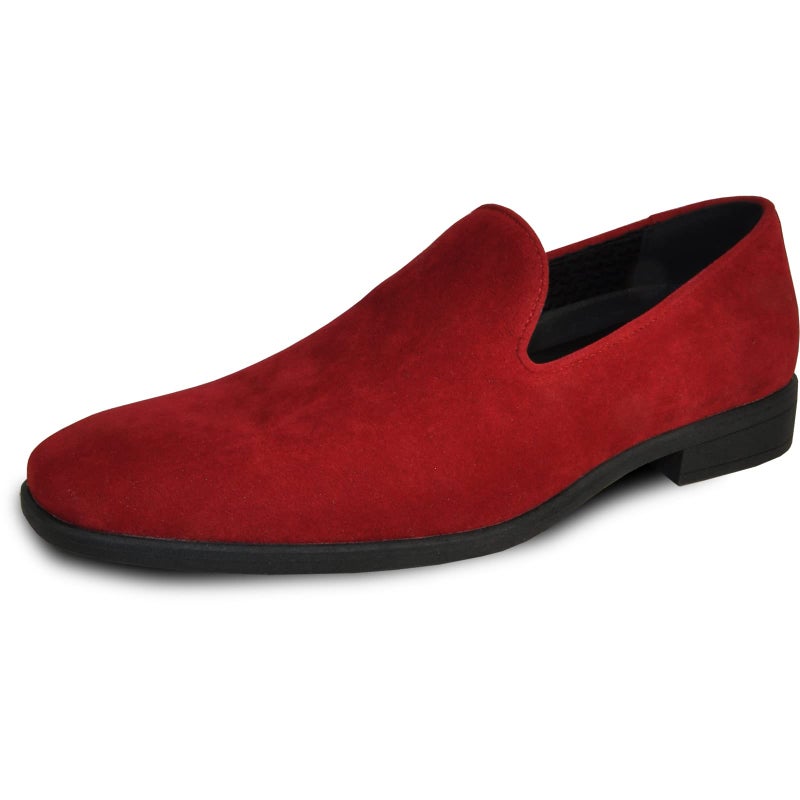 VANGELO Men Dress Shoe King-5 Loafer Slip-on Formal Tuxedo for Prom Wedding Ortholite Insole Red Size 11M - Image 1